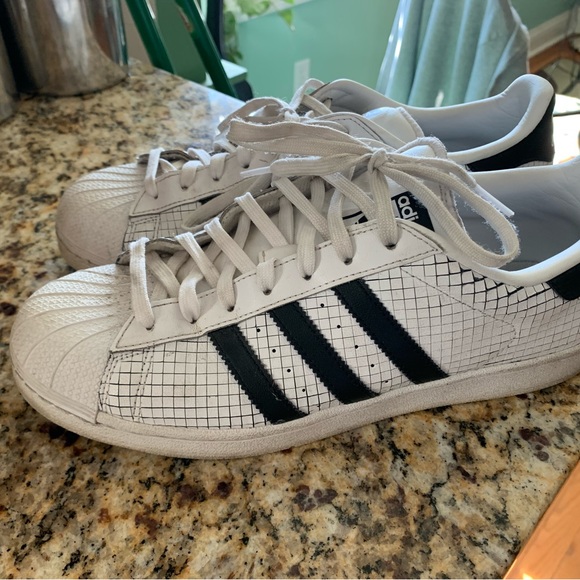 adidas Shoes Rare Adidas Shell Toe With Cut Checkered Pattern In